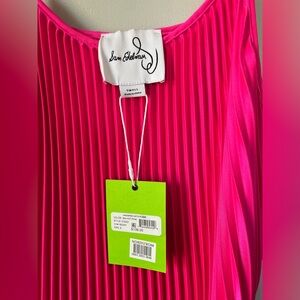 Sam Edelman hot pink plisse dress